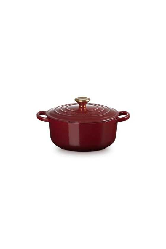 Le Creuset Round Casserole in Cast Iron Garnet