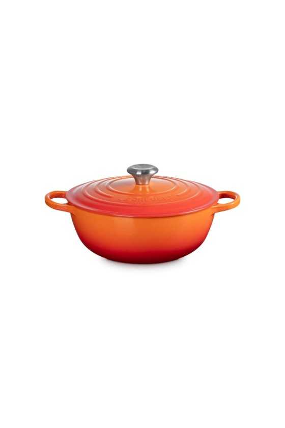 Le Creuset Dutch Oven in Enameled Cast Iron Orange Red