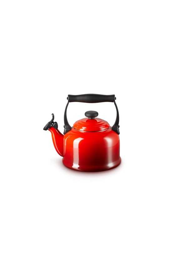 Le Creuset Fluitketel "Tradition" Kersenrood 2,1L