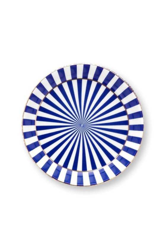 Pip Studio Royal Stripes Mok & Theetip Blauw set 2-delig