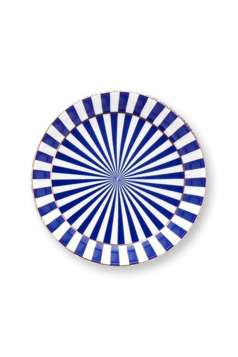 Pip Studio Royal Stripes Mok & Theetip Blauw set 2-delig