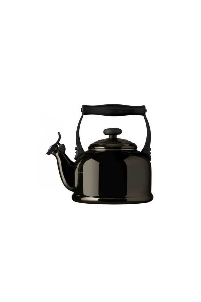 Le Creuset Fluitketel "Tradition" Black 1.2 liter