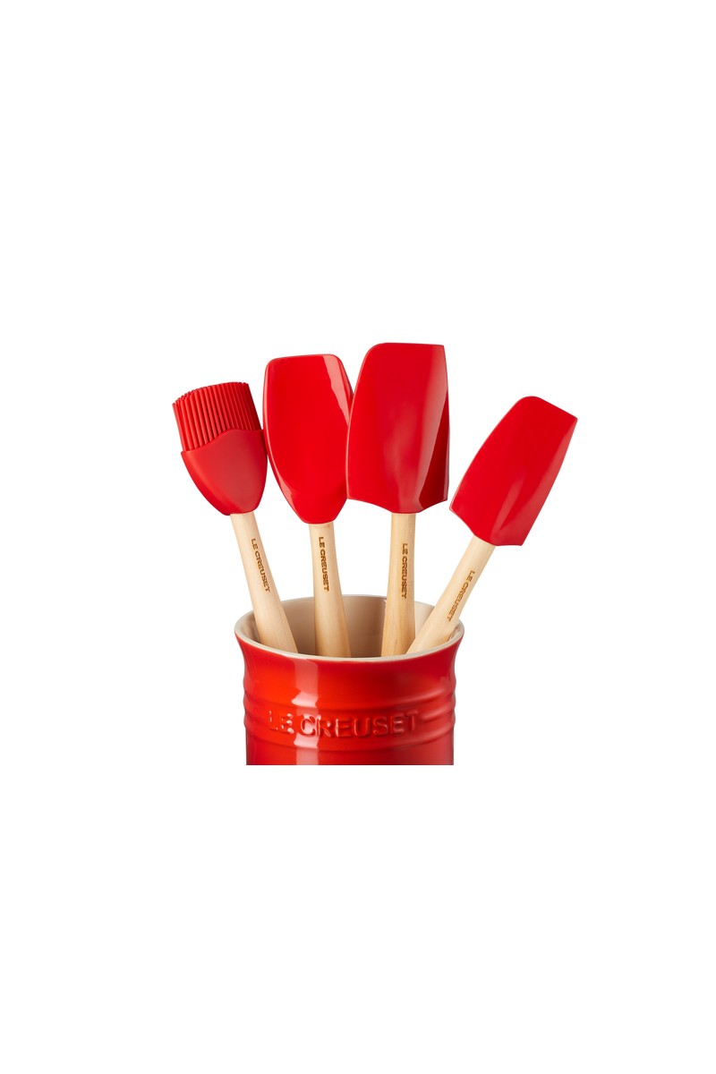 Le Creuset Geschenkset met Spatelpot +4 Premium Spatels