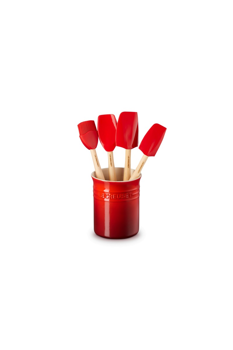 Le Creuset Geschenkset met Spatelpot +4 Premium Spatels