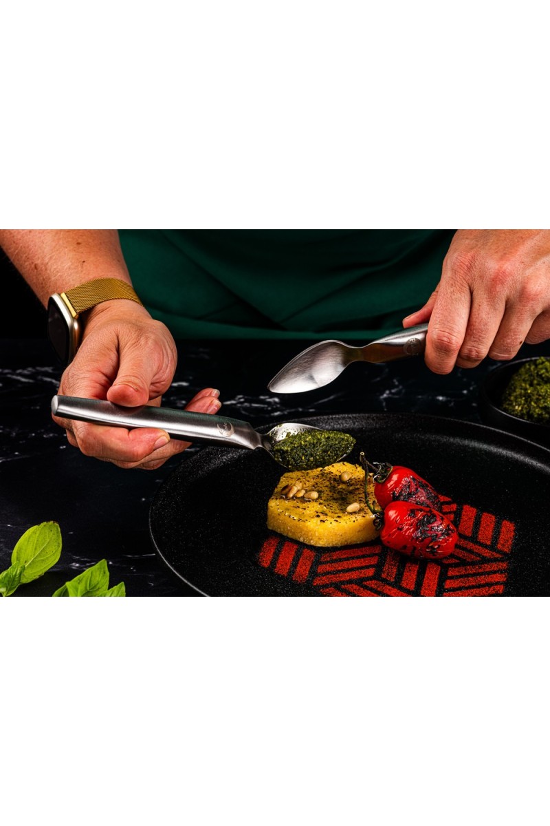 Plate-it Garneerringen HEXAGON met pusher 4-delige set