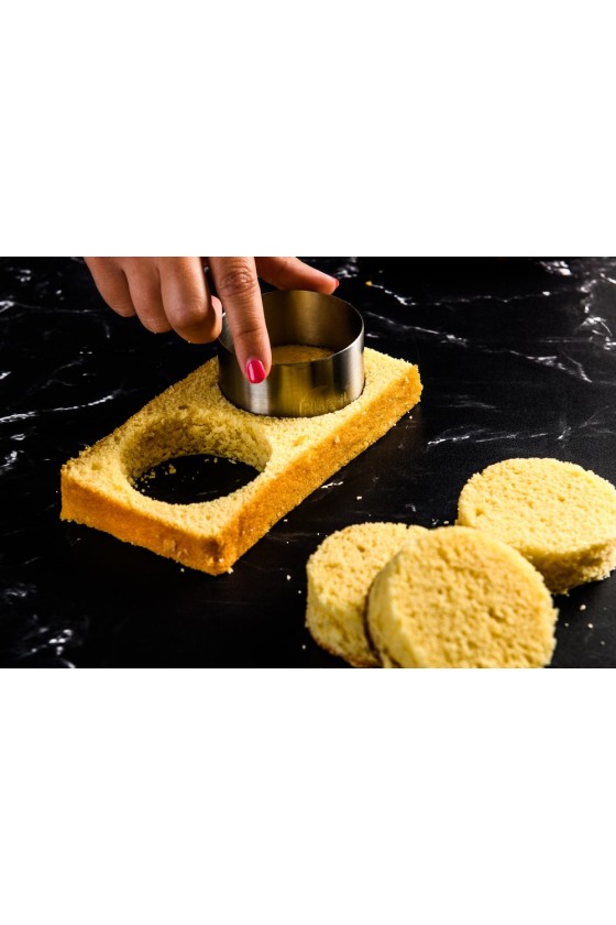 Plate-it Garnish Rings ROUND with pusher 4-piece set