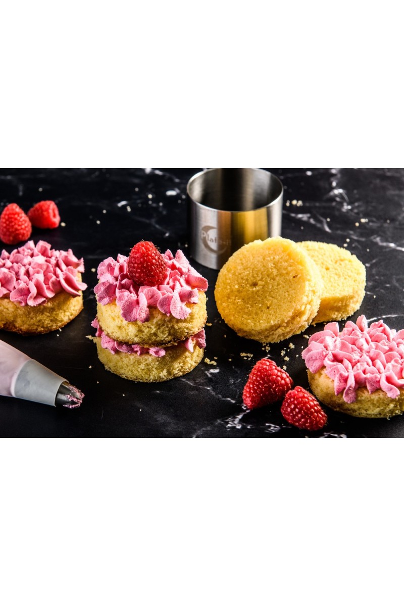 Plate-it Garnish Rings ROUND with pusher 4-piece set