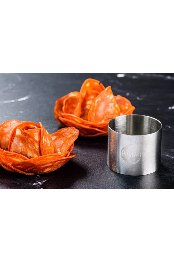 Plate-it Garnish Rings ROUND with pusher 4-piece set