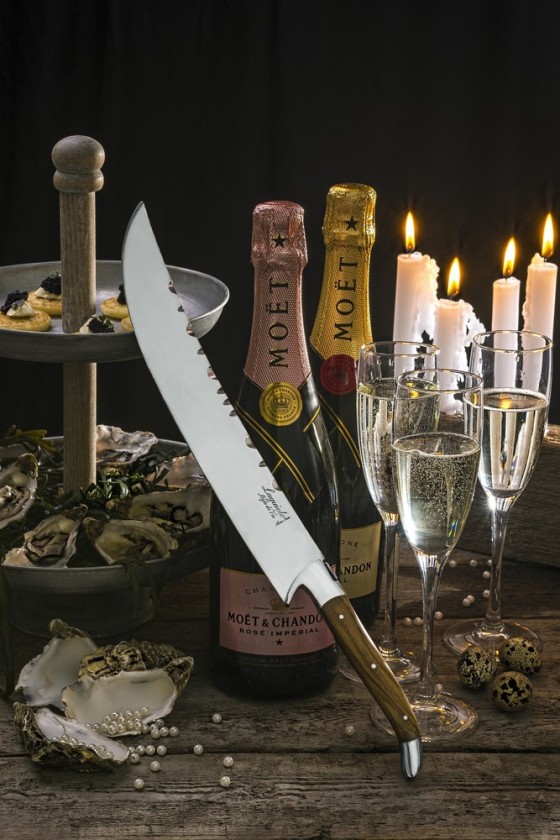 Laguiole Style de Vie Luxury Line Champagnezwaard Sabel olijfhout Laguiole Style de Vie Luxury Line Champagnezwaard Sabel olijfhout