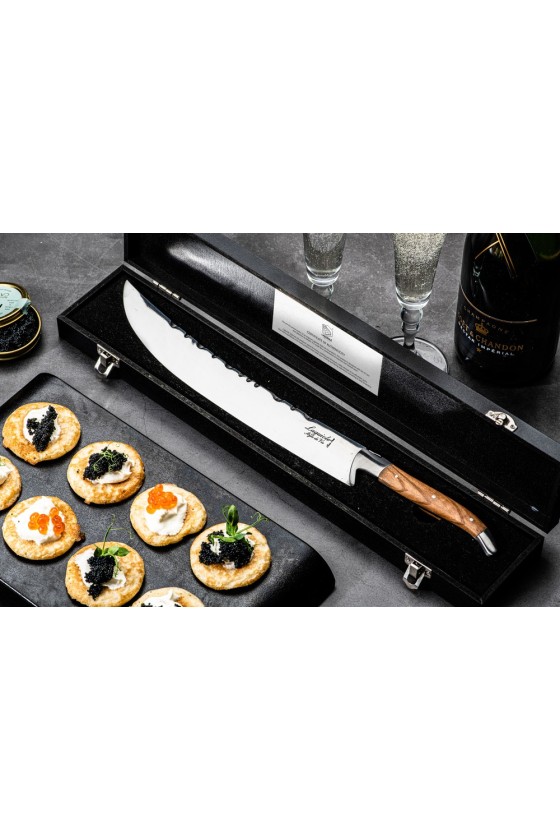 Laguiole Style de Vie Luxury Line Champagne Sword Sabre Olive Wood Laguiole Style de Vie Luxury Line Champagne Sword Sabre Olive Wood