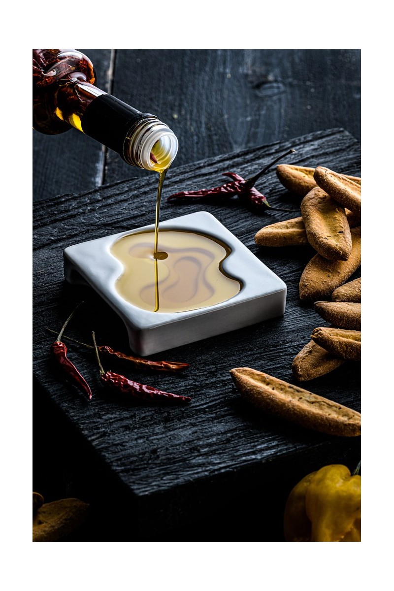 Elegante keramieken dipschaaltjes met abstract patroon - Set van 9 cm