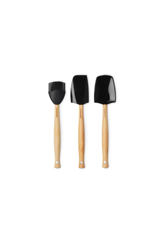 Le Creuset Set van 3 Premium Spatels Black