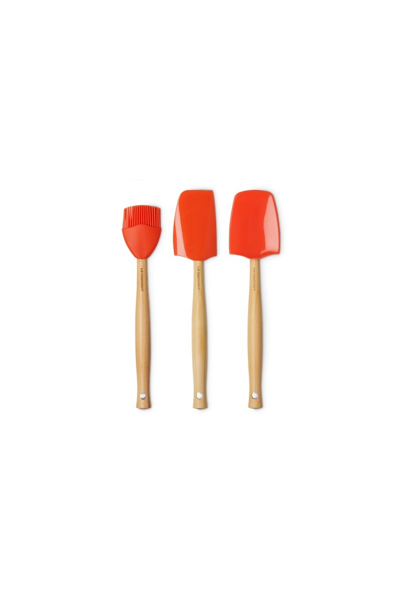 Le Creuset Set van 3 Premium Spatels Orange Le Creuset Set van 3 Premium Spatels Orange