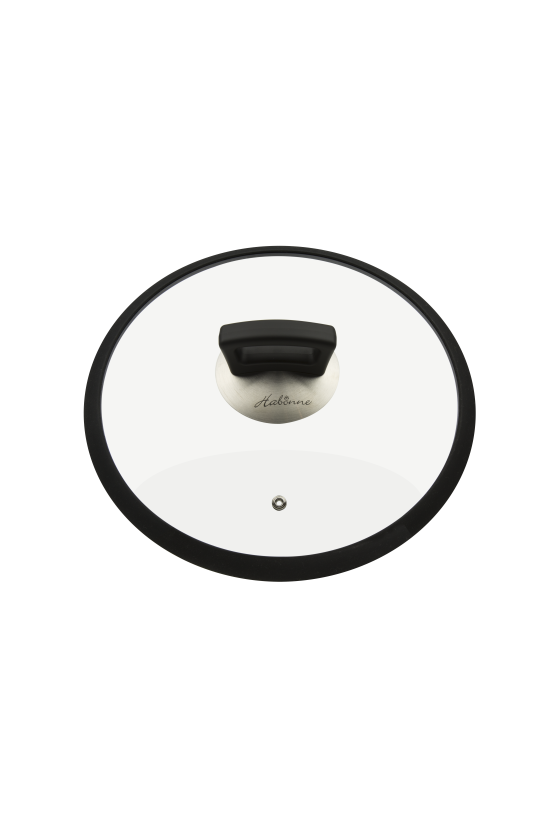 Habonne Alumax glasdeksel 24 cm, siliconen rand