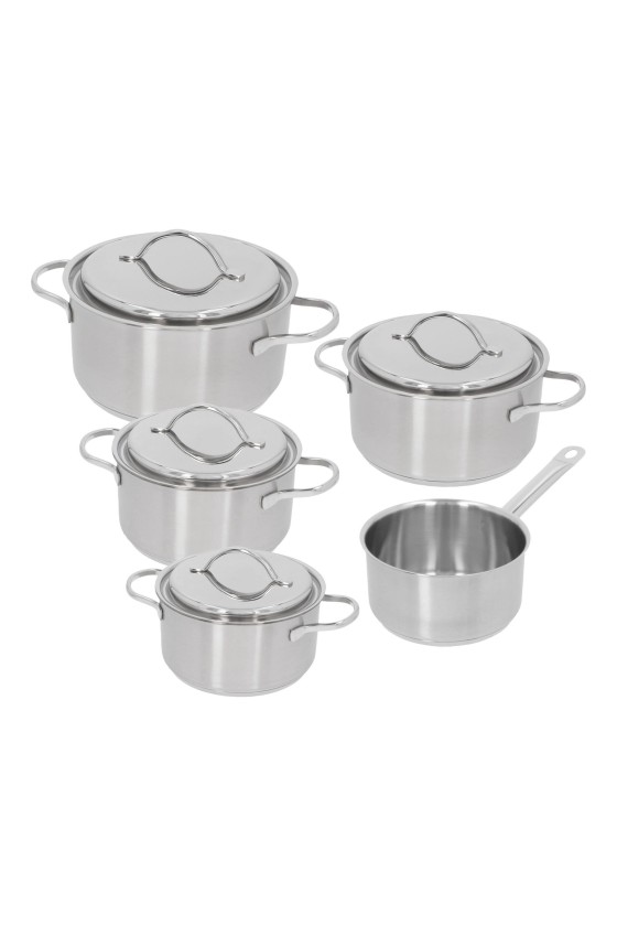 Demeyere Resto 3 Pots and Pans Set, 5-Piece