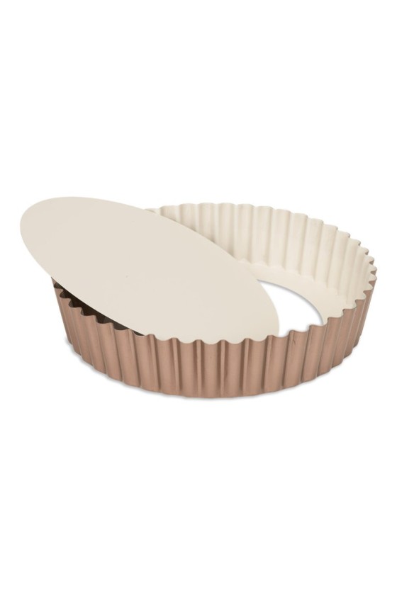 Patisse quiche pan with removable bottom and high edge