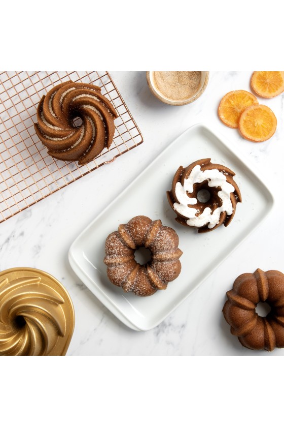 Nordic Ware Gold Classic Bundt Duet Pan