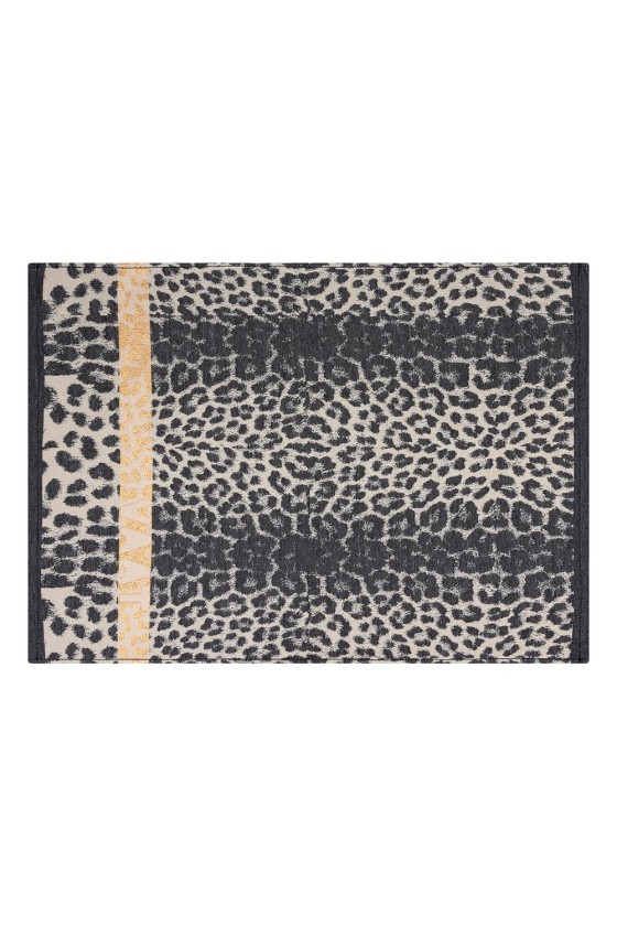 Dish gift set leopard 1 black / sand / gold