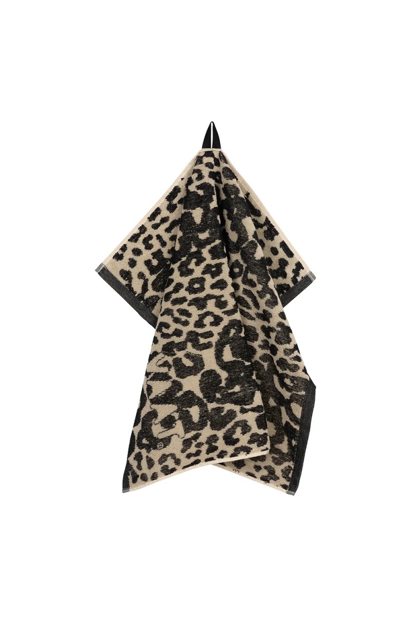Vaat gift set leopard 1 zwart / zand / goud