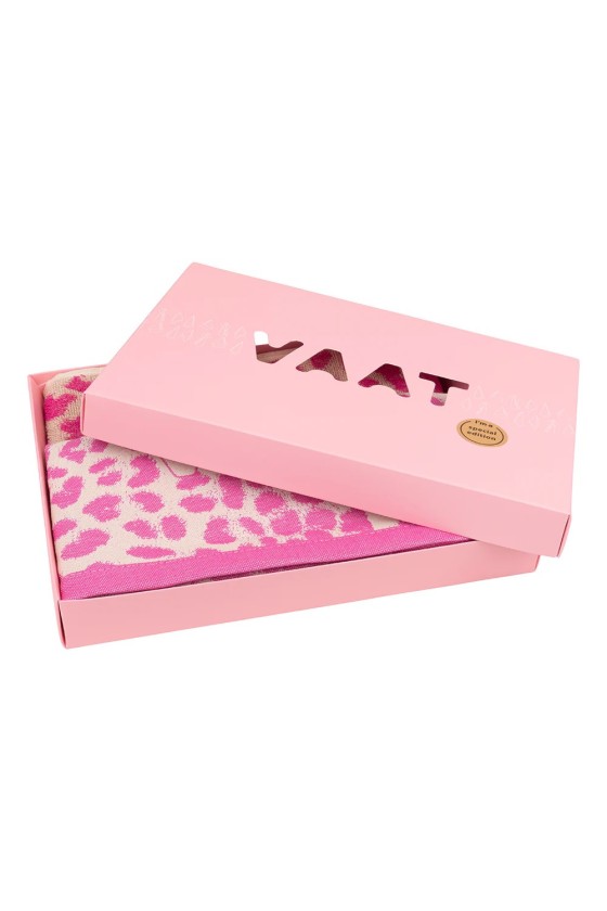 Dish gift set leopard 1 pink / sand