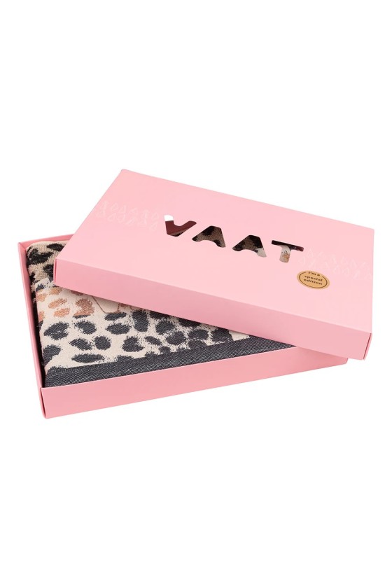 Vaat gift set leopard 1 zwart / zand / goud