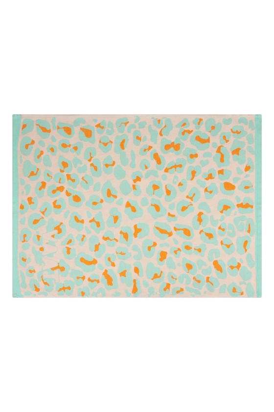 Dish gift set leopard 2 turquoise / hermes orange