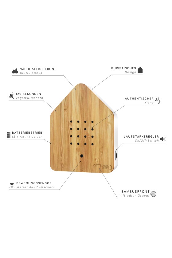 Zwitscherbox Birdhouse Bamboo