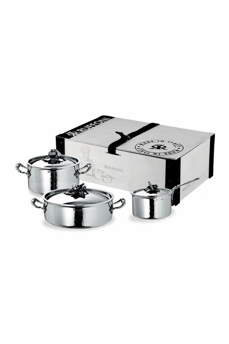 Ruffoni Opus Prima 3-piece Cookware Set