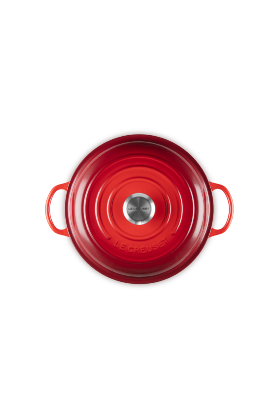 Le Creuset Marmite met Hoge Deksel Kersenrood 26cm