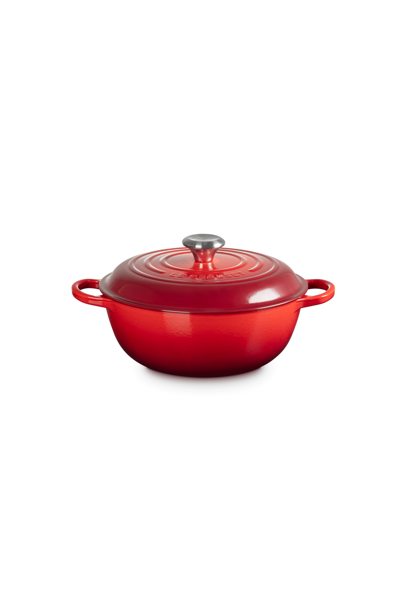 Le Creuset Marmite met Hoge Deksel Kersenrood 26cm