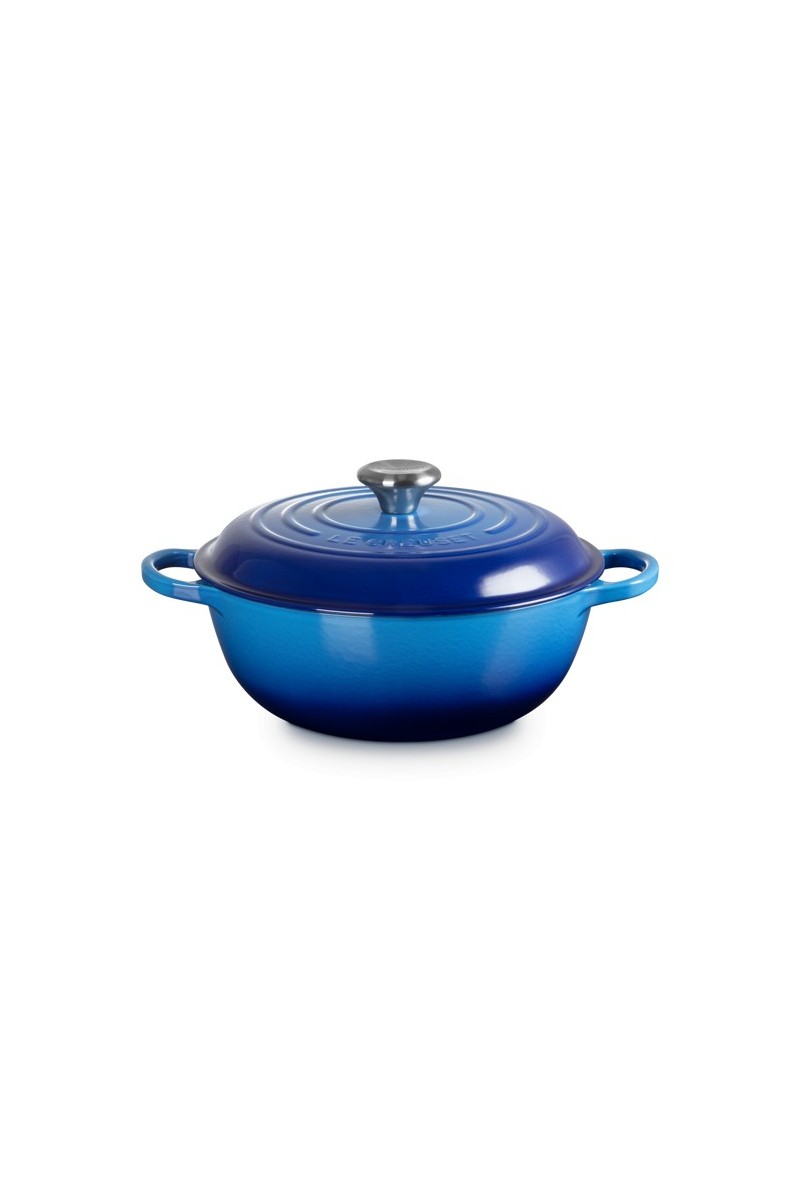 Le Creuset Marmite met Hoge Deksel Azure 26cm
