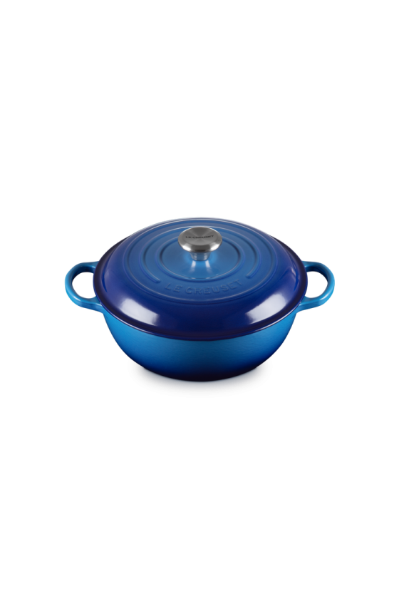 Le Creuset Dutch Oven with High Lid Azure 26cm