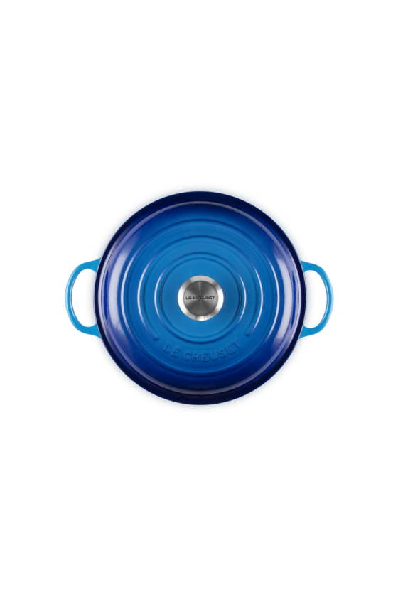 Le Creuset Marmite met Hoge Deksel Azure 26cm