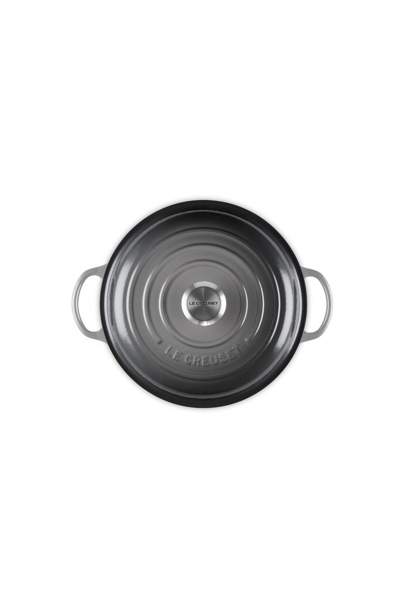 Le Creuset Marmite met Hoge Deksel Flint 26cm