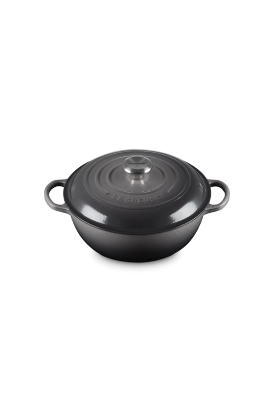 Le Creuset Marmite met Hoge Deksel Flint 26cm