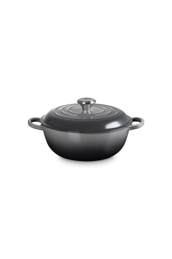 Le Creuset Dutch Oven with High Lid Flint 26cm