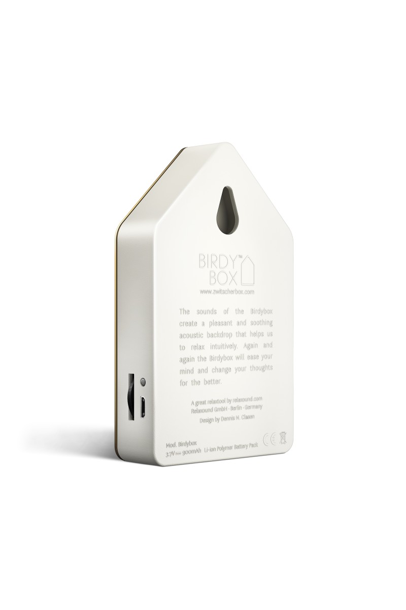 Relaxound Birdybox Gold Brass rechargeable