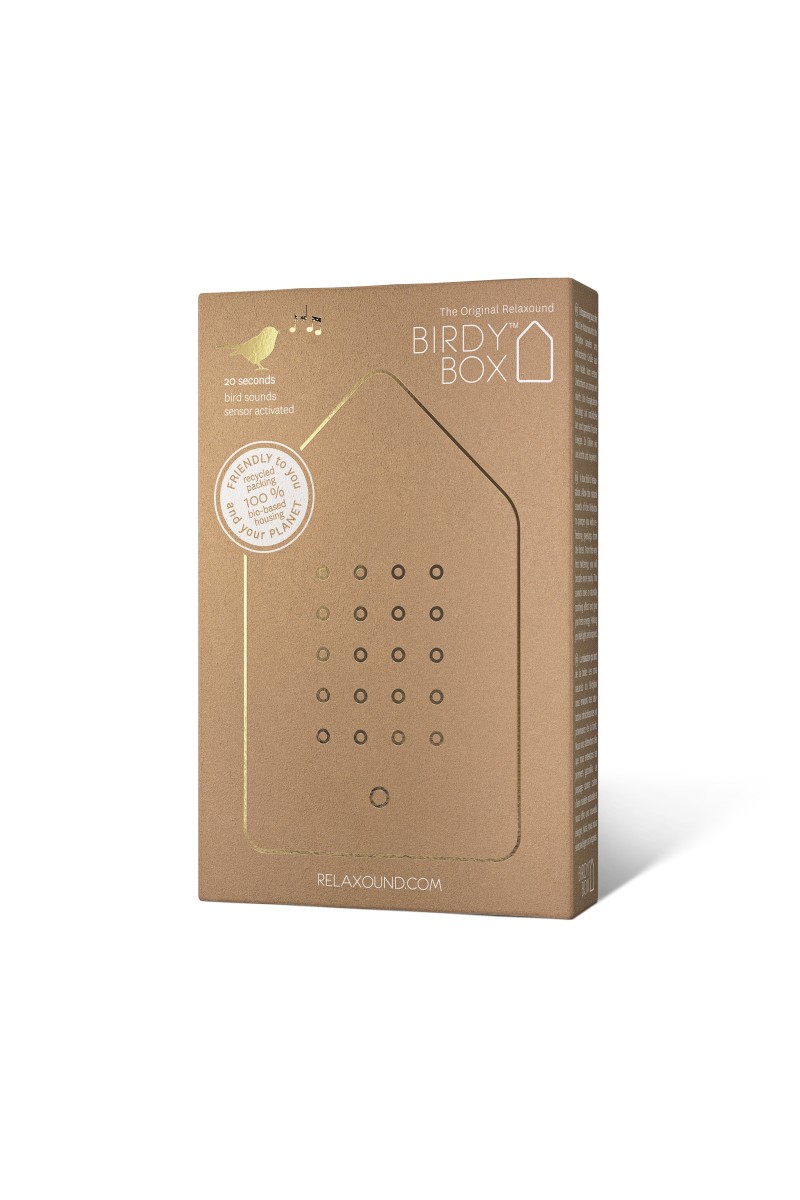 Relaxound Birdybox Gold Brass rechargeable
