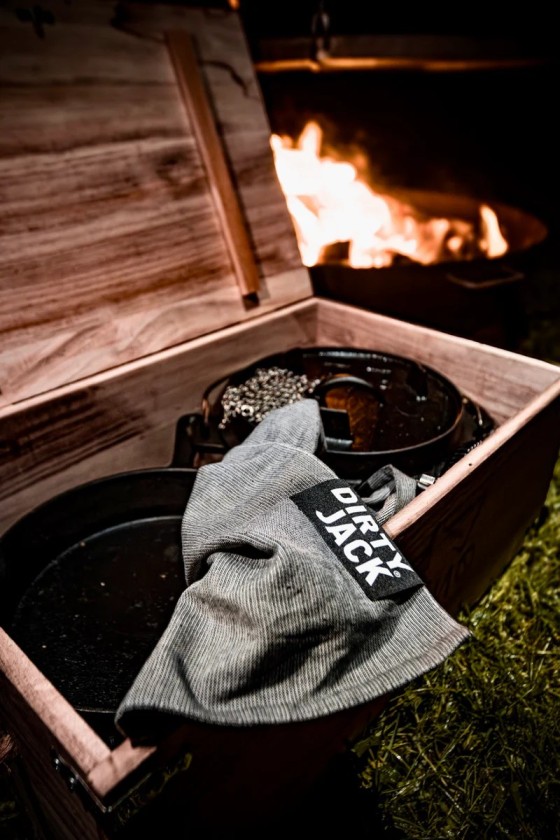 DIRTY JACK Kitchen Towel Charcoal - Black Label