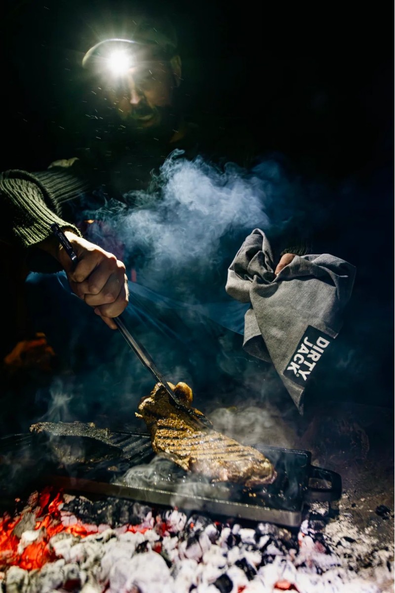 DIRTY JACK Kitchen Towel Charcoal - Black Label