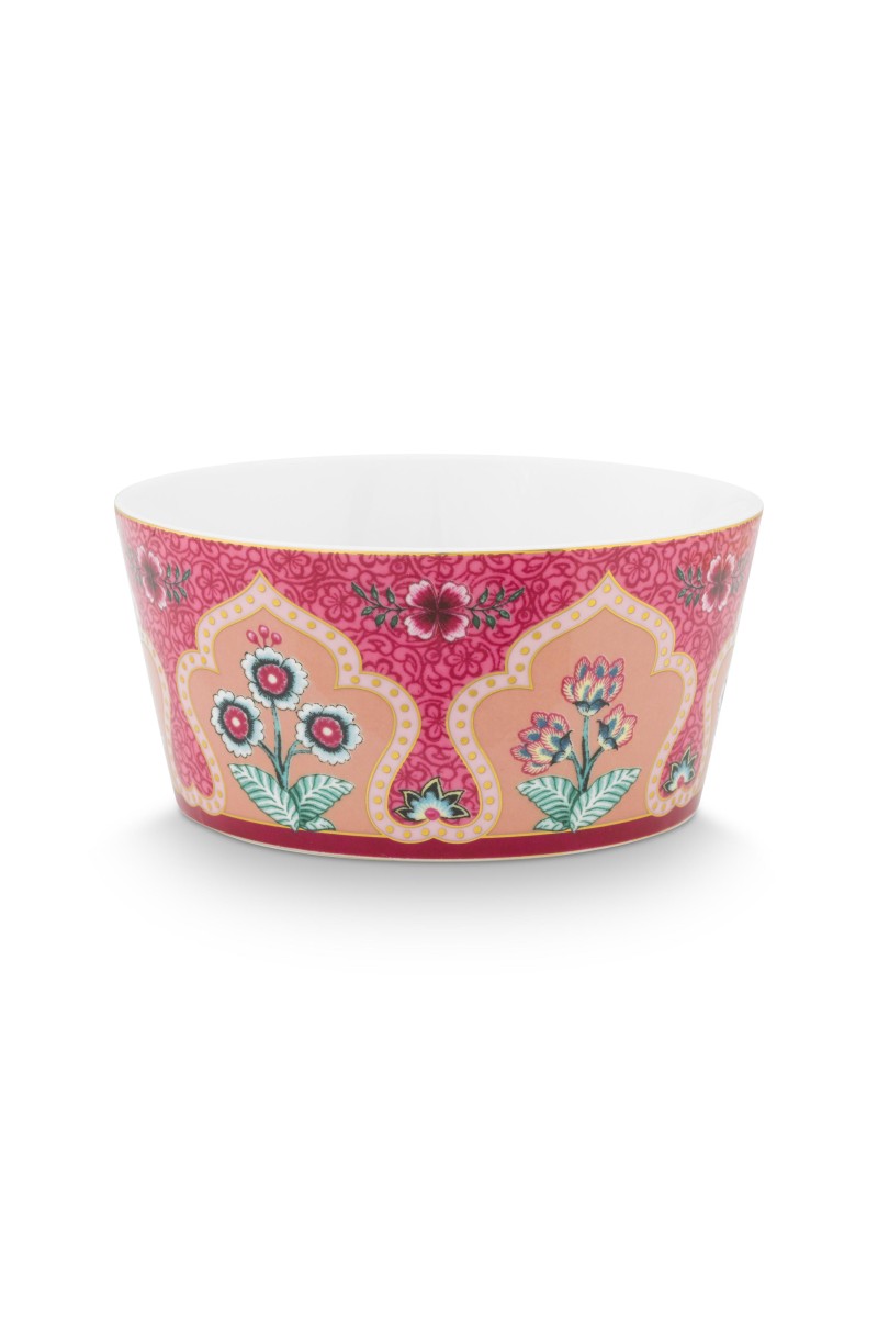 Gift Set Bowls Oriental Flower Festival Dark Pink 12cm