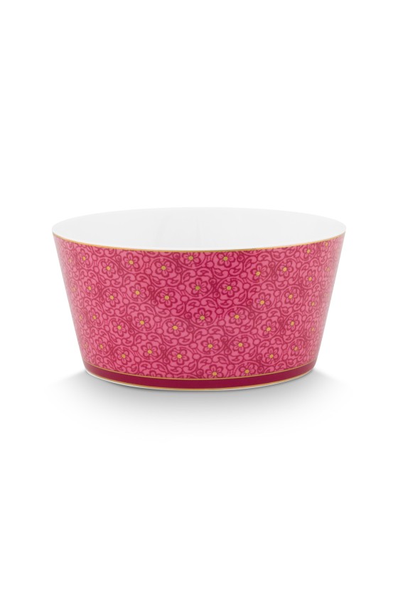 Gift Set Bowls Oriental Flower Festival Dark Pink 12cm