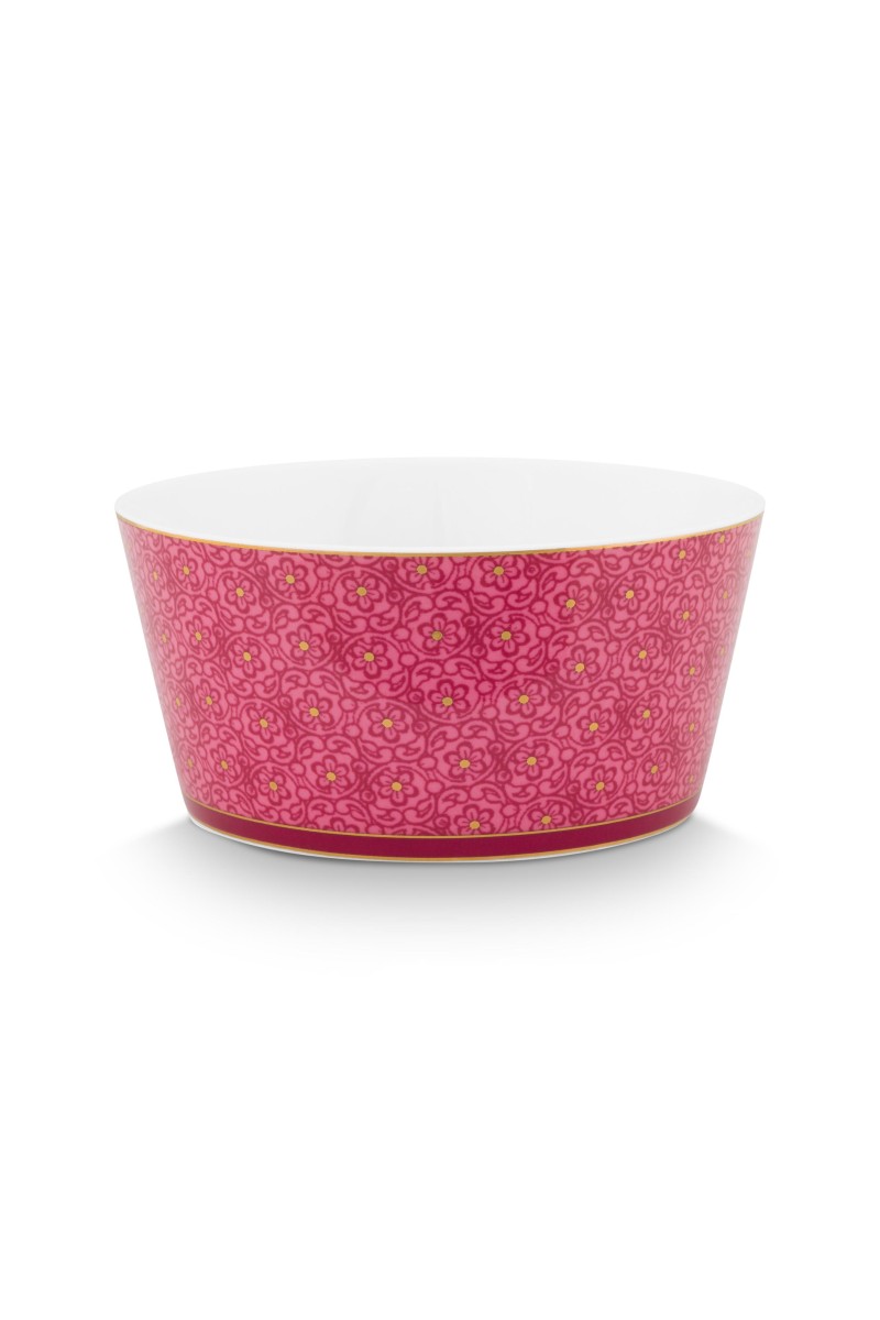 Gift Set Bowls Oriental Flower Festival Dark Pink 12cm
