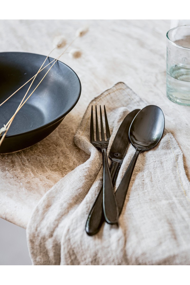vtwonen Bestekset 18-delig mat zwart