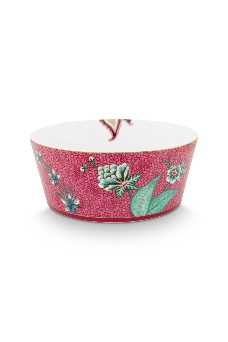 Pip Studio Gift Set Bowls and Chopsticks Oriental Flower Festival Dark Pink