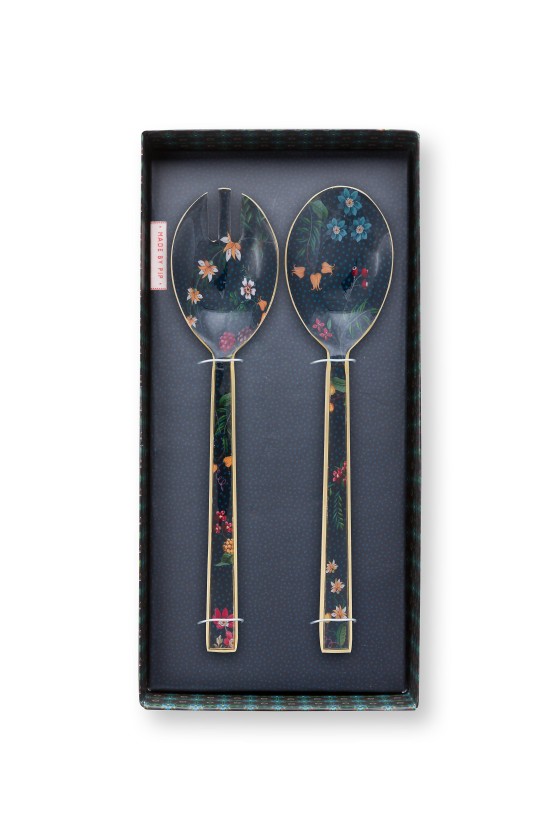 Pip Studio Salad Serving Set Berry Blues 25cm