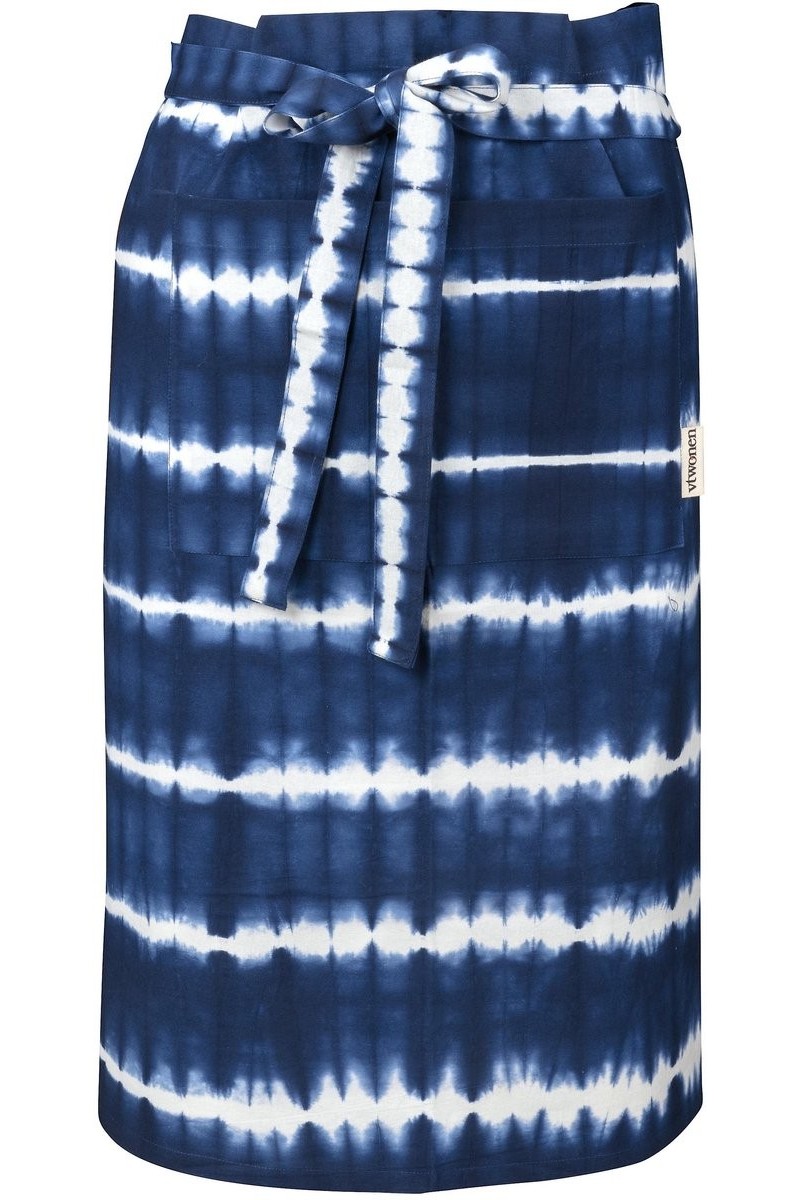 vtwonen Schort Tie-Dye blauw met wit - 66x110cm vtwonen Schort Tie-Dye blauw met wit - 66x110cm