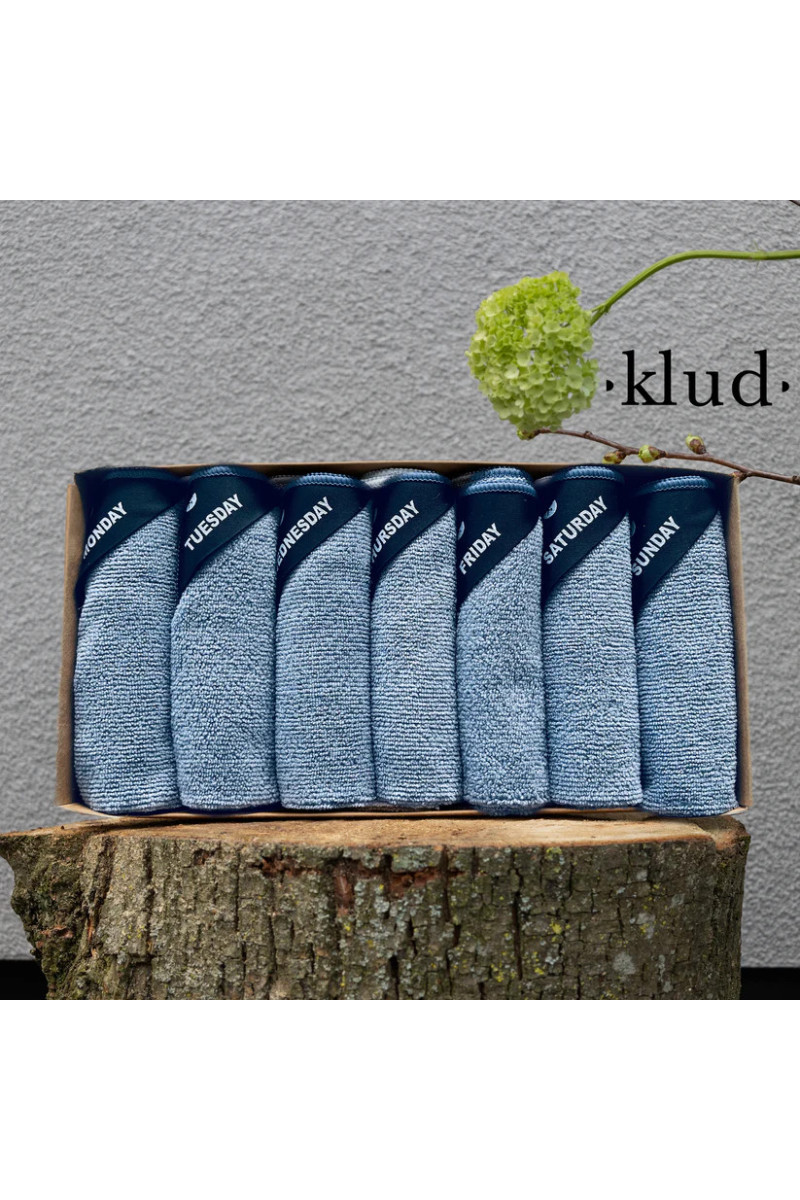 Klud Microvezel Vaatdoekjes Dusty Blue 7-delig