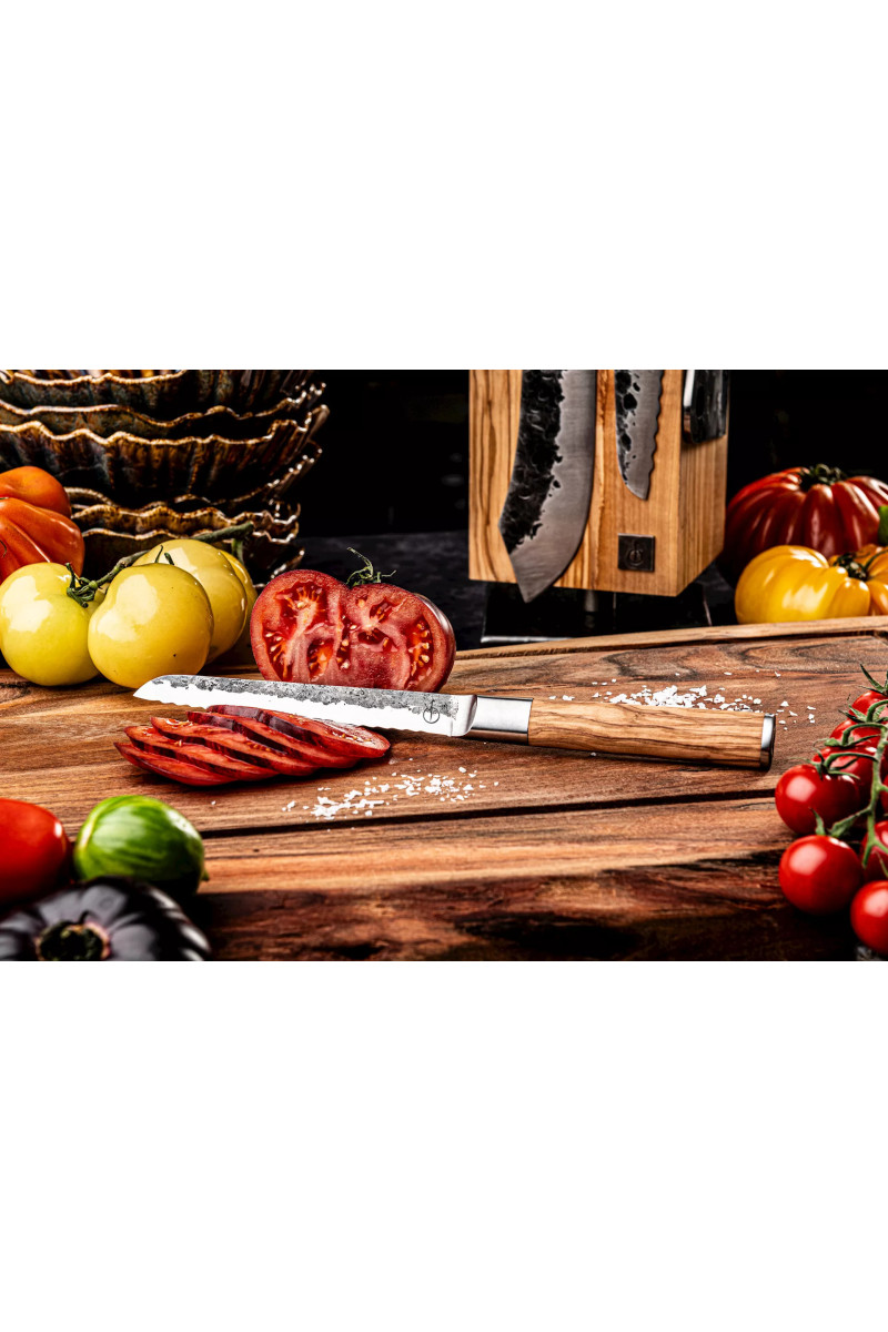 Forged Olive Universeelmes 12cm lemmet