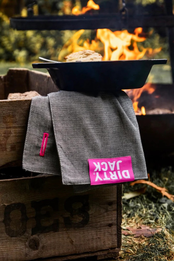 DIRTY JACK Kookdoek Charcoal - Pink Label